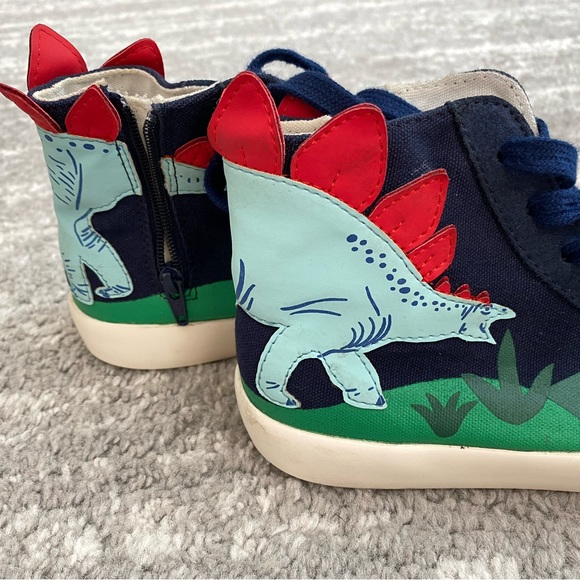 Mini Boden dinosaur stegosaurus hightop shoes - Picture 8 of 10